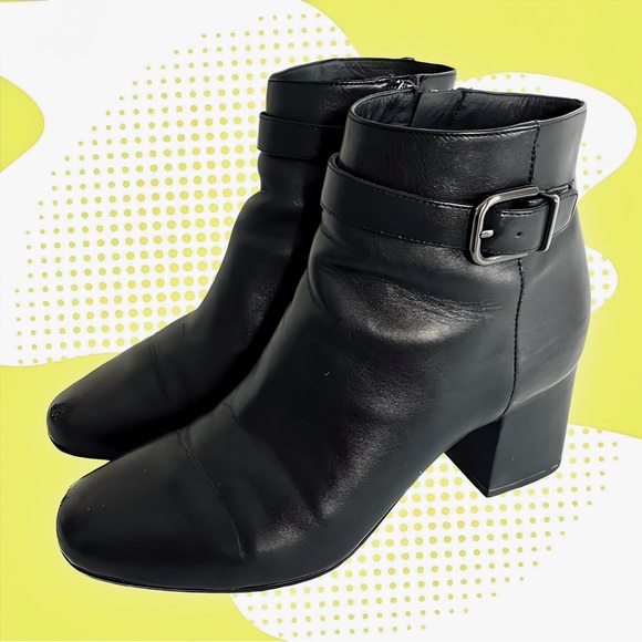 Via Spiga Black Ankle Booties - Picture 2 of 10